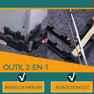 2 en 1 : Fausse équerre et Boîte à onglet