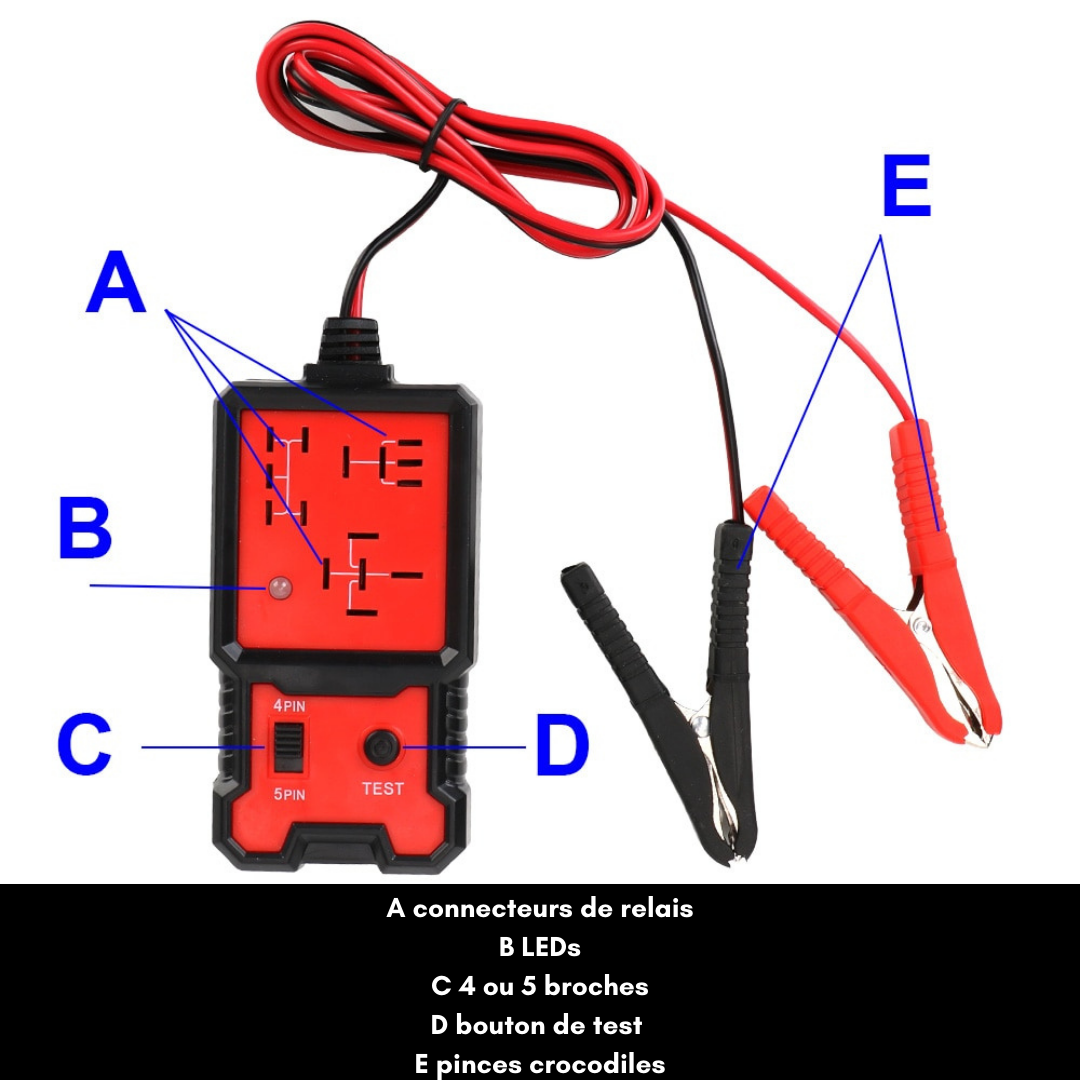 / Kit de testeur de boite a relais > Outillage auto >  Electricité auto > Démontage cosses électroniques > Kit de testeur de boite  a relais