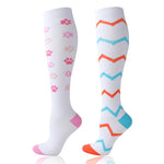 Chaussettes de compression à motifs (par lot de 2 paires)