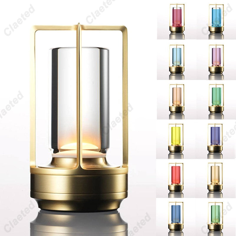 Lampe de table "Crystal" en métal