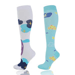 Chaussettes de compression à motifs (par lot de 2 paires)