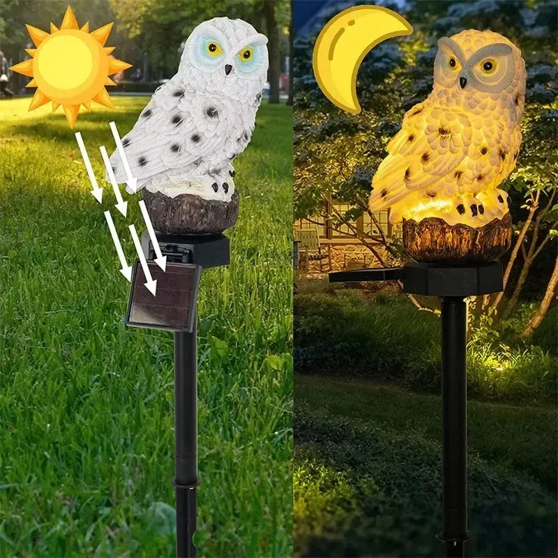 Lampe solaire Hibou (étanche et durable)