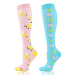 Chaussettes de compression à motifs (par lot de 2 paires)