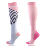 Chaussettes de compression à motifs (par lot de 2 paires)