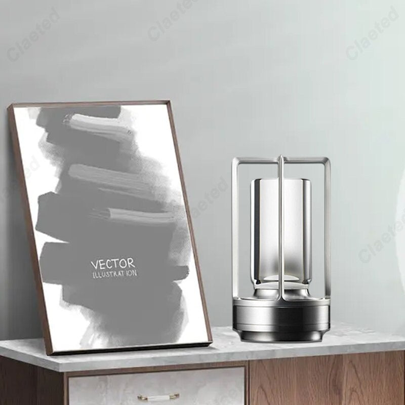Lampe de table "Crystal" en métal