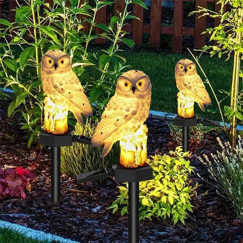 Lampe solaire Hibou (étanche et durable)