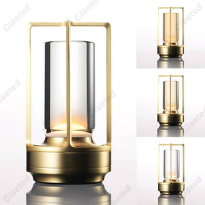 Lampe de table "Crystal" en métal