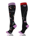 Chaussettes de compression à motifs (par lot de 2 paires)