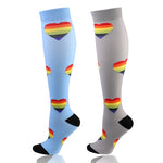 Chaussettes de compression à motifs (par lot de 2 paires)