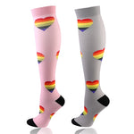 Chaussettes de compression à motifs (par lot de 2 paires)