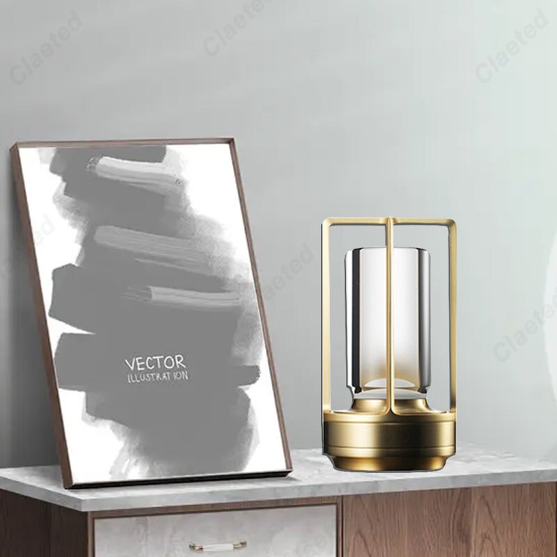 Lampe de table "Crystal" en métal