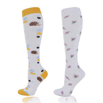 Chaussettes de compression à motifs (par lot de 2 paires)