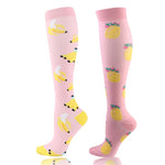 Chaussettes de compression à motifs (par lot de 2 paires)