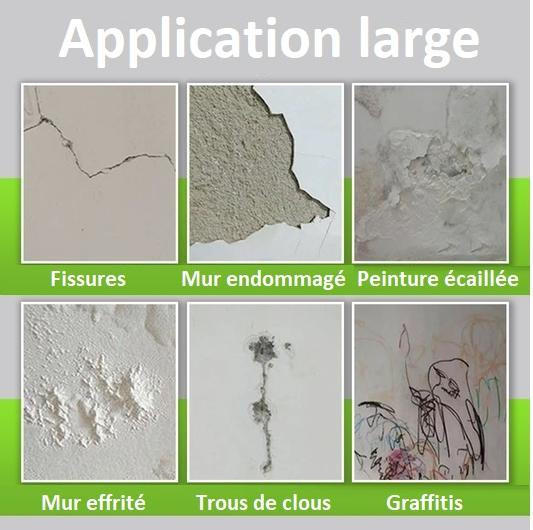 Pâte de réparation murale (grattoir et buse inclus)