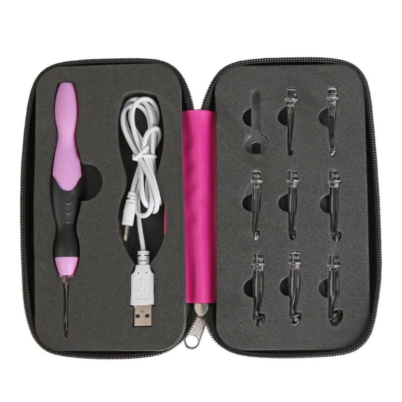 Kit de 9 crochets LED pour le crochet (housse et câble de recharge inclus)