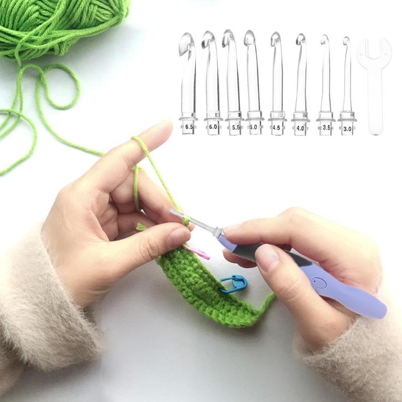 Kit de 9 crochets LED pour le crochet (housse et câble de recharge inclus)